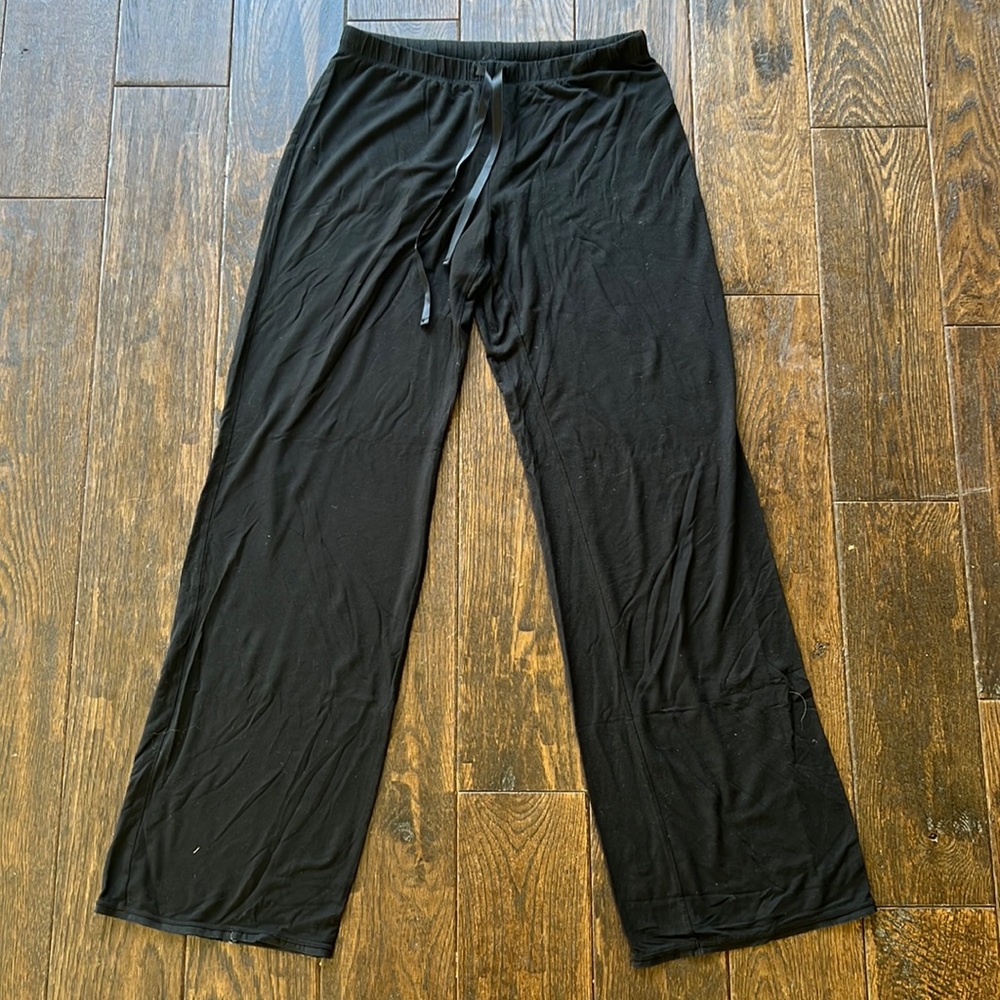 Gap black lounge pants with tie size XS